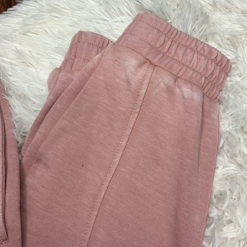 7 For All Mankind Dyed Relaxed Joggers Blush Large - Picture 3 of 5